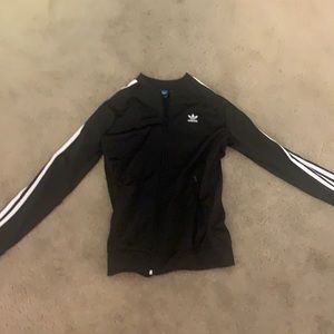 adidas black zip up